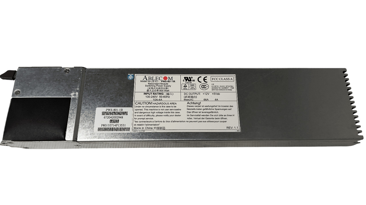 Ablecom PWS-801-1R Supermicro 800W Power Supply