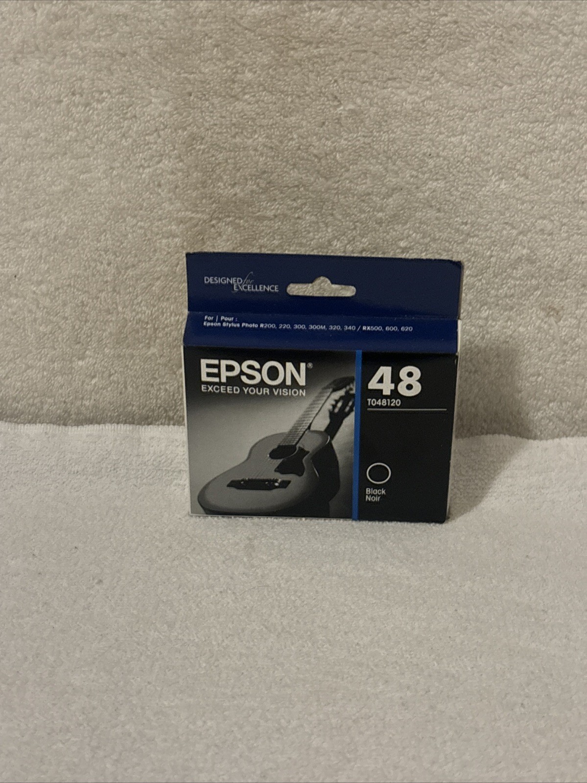 Epson 48 T048120 Black Printer Ink Cartridge Genuine OEM Sealed Exp 03/2020