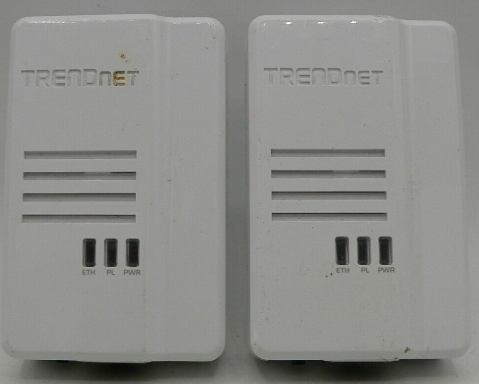 Lot of 2 Trendnet TPL-408E Powerline Ethernet Adapter