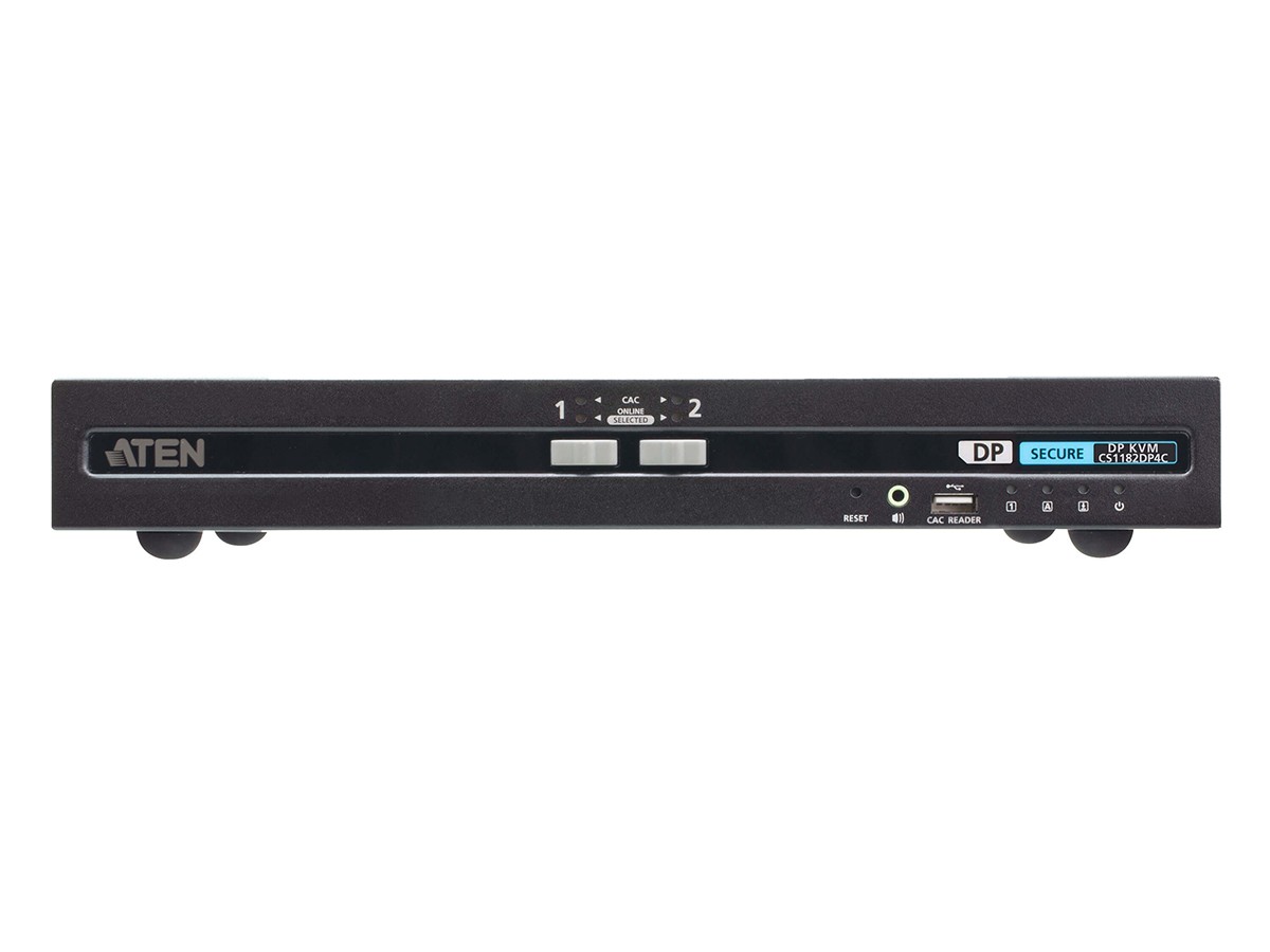 Aten CS1182DP4C Secure 2-Port DisplayPort KVM Switch 4K CAC