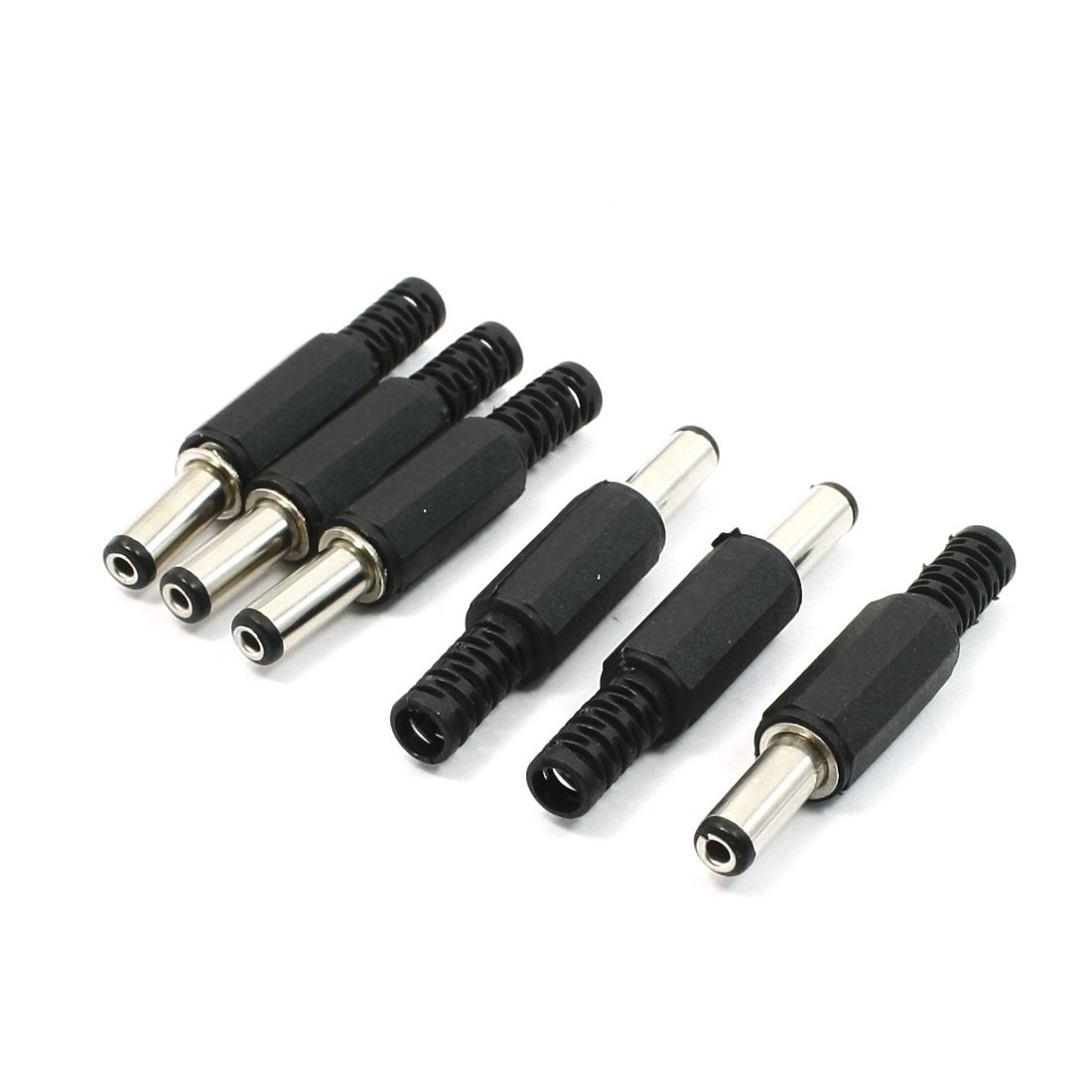 6 pc Plastic Cable Guard 2.1x5.5mm Male DC Power Connector