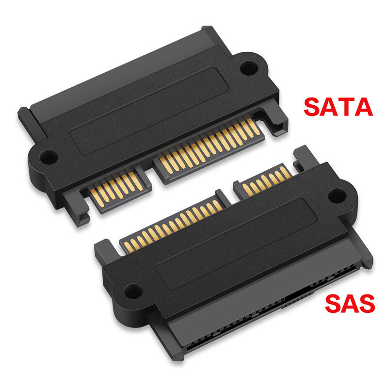 Cablecy SFF-8482 SAS 22Pin to 7Pin + 15 Pin SATA Hard Disk Drive Raid Adapter
