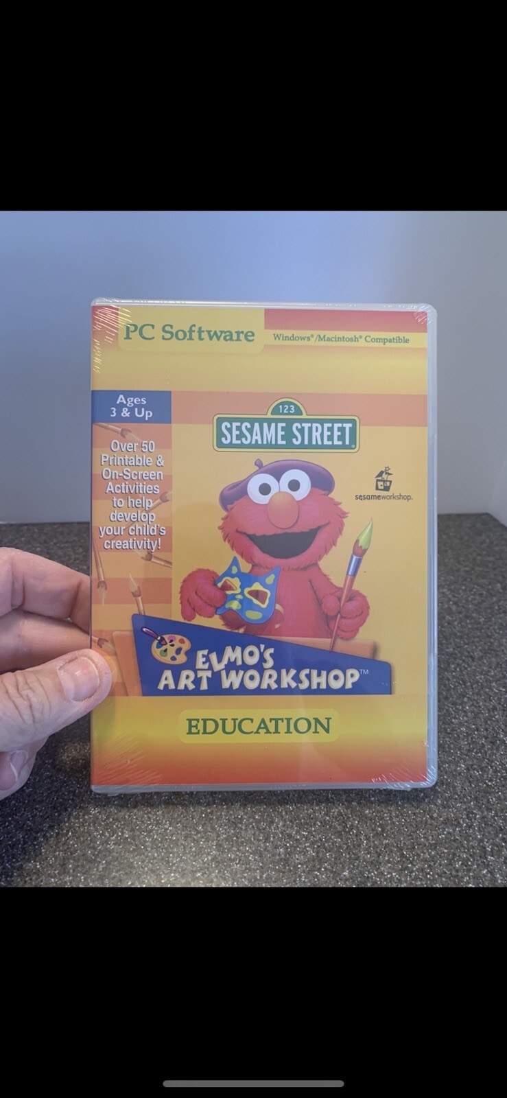 Elmo’s Art Workshop Sesame Street PC Software Education: New SealedWindows & Mac