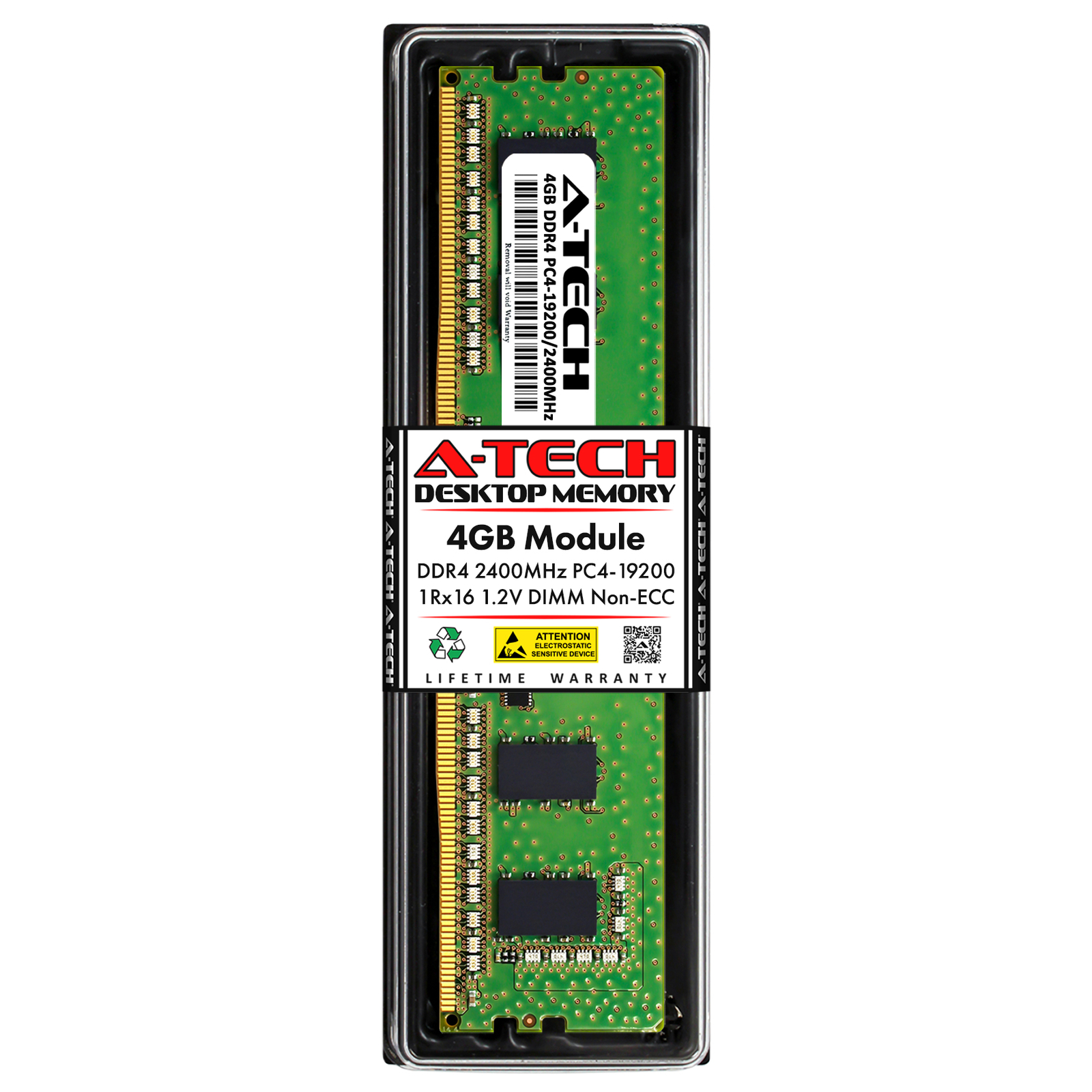 4GB DDR4 PC4-19200 DIMM Replacement for Kingston KVR24N17S6/4 Desktop Memory RAM