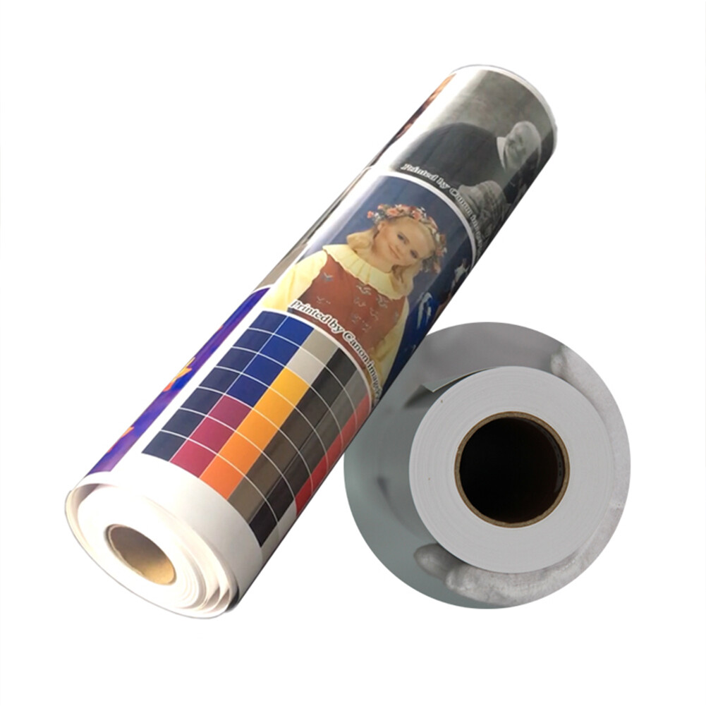 Poster Paper Paper Inkjet Printer White Finish Semi-Glossy 54"x150ft. 7.8oz