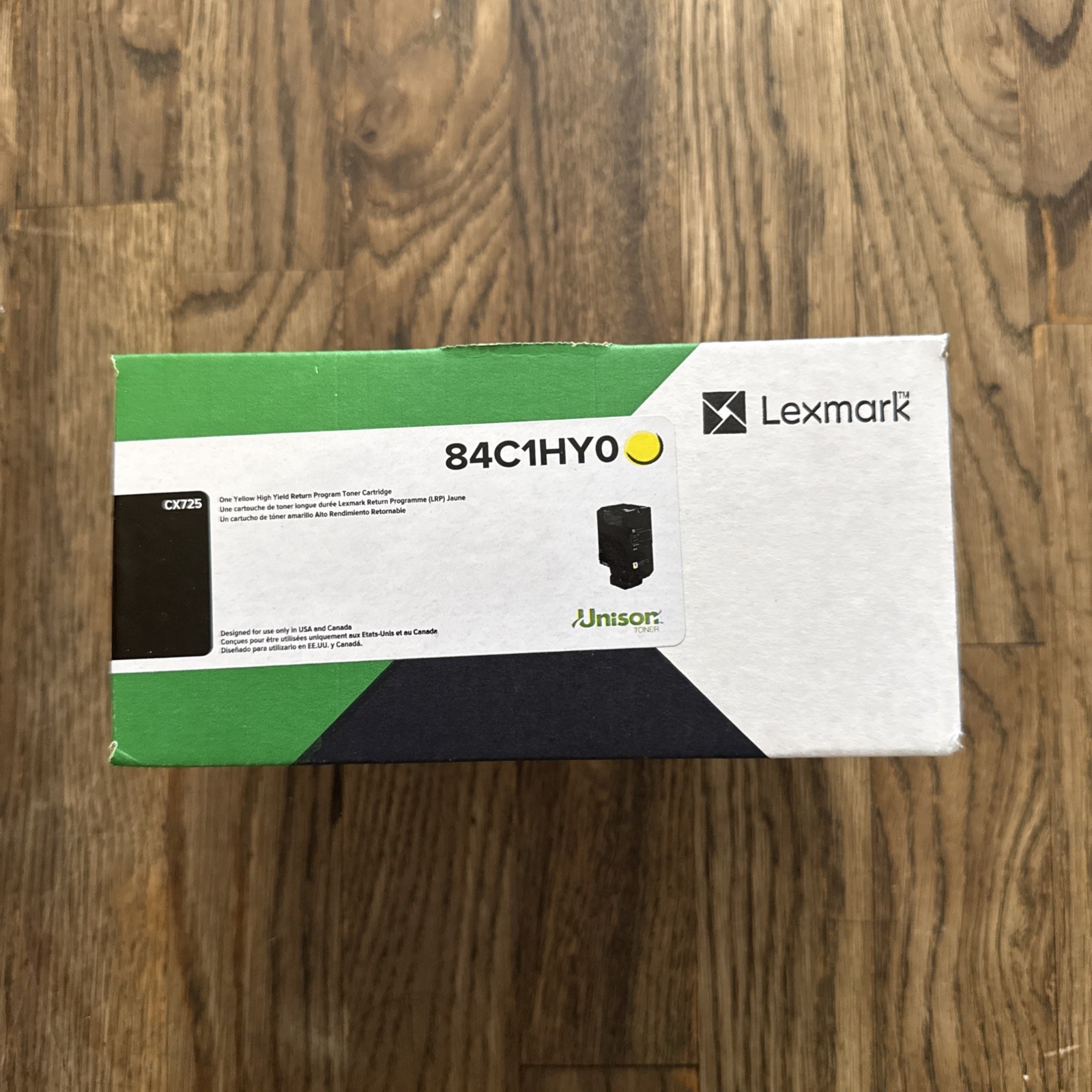 GENUINE LEXMARK 84C1HY0 CX725 YELLOW High Yield Toner Cartridge NEW SEALED