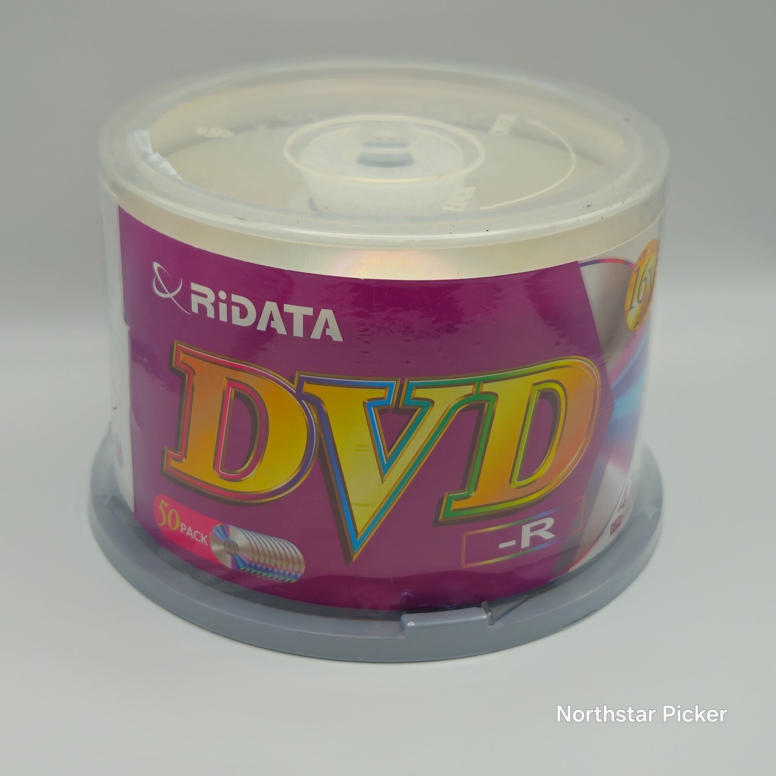 RiData DVD-R 50pk Spindle 4.7 GB 16x Factory Sealed NEW Cake Box DVDR
