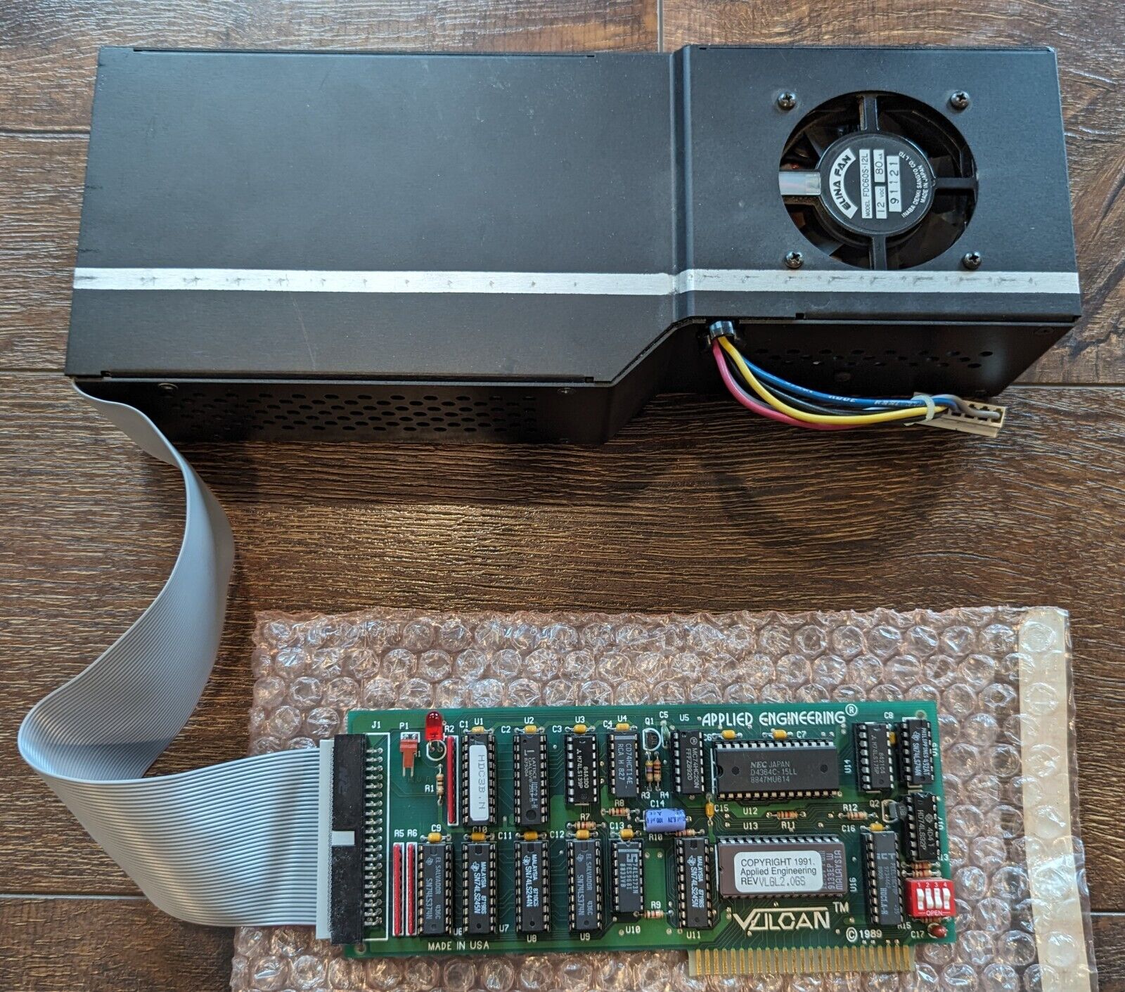 Rare Applied Engineering Vulcan 20 MB Harddrive and Power Supply for Apple IIgs