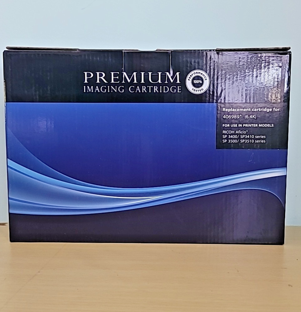 Compatible Ricoh 406989 Black Toner Cartridge, SP 3400-3510, 6.4K Yield