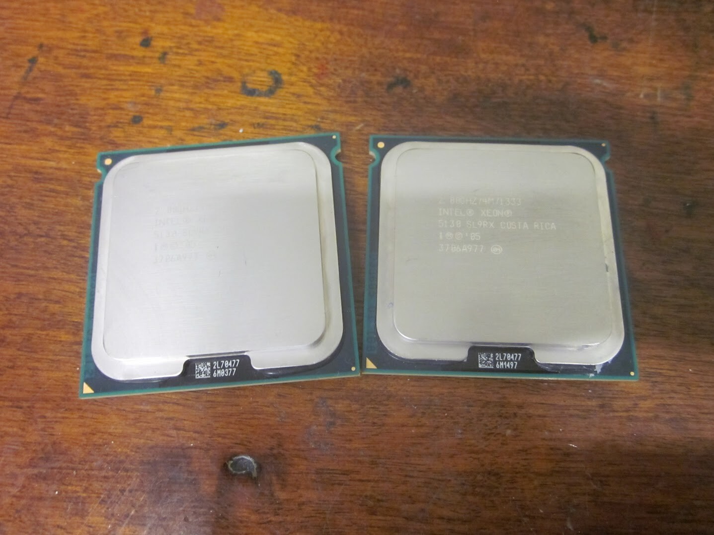 2 x Intel Xeon 5130 SL9RX Processor 2.00GHz 4MB 1333 CPU Processor - Works Great