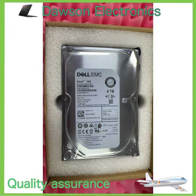 Open Box Dell EMC ST4000NM017A 4TB 3.5" 12 Gbps 7.2K RPM SAS Drive 0KRM6X KRM6X