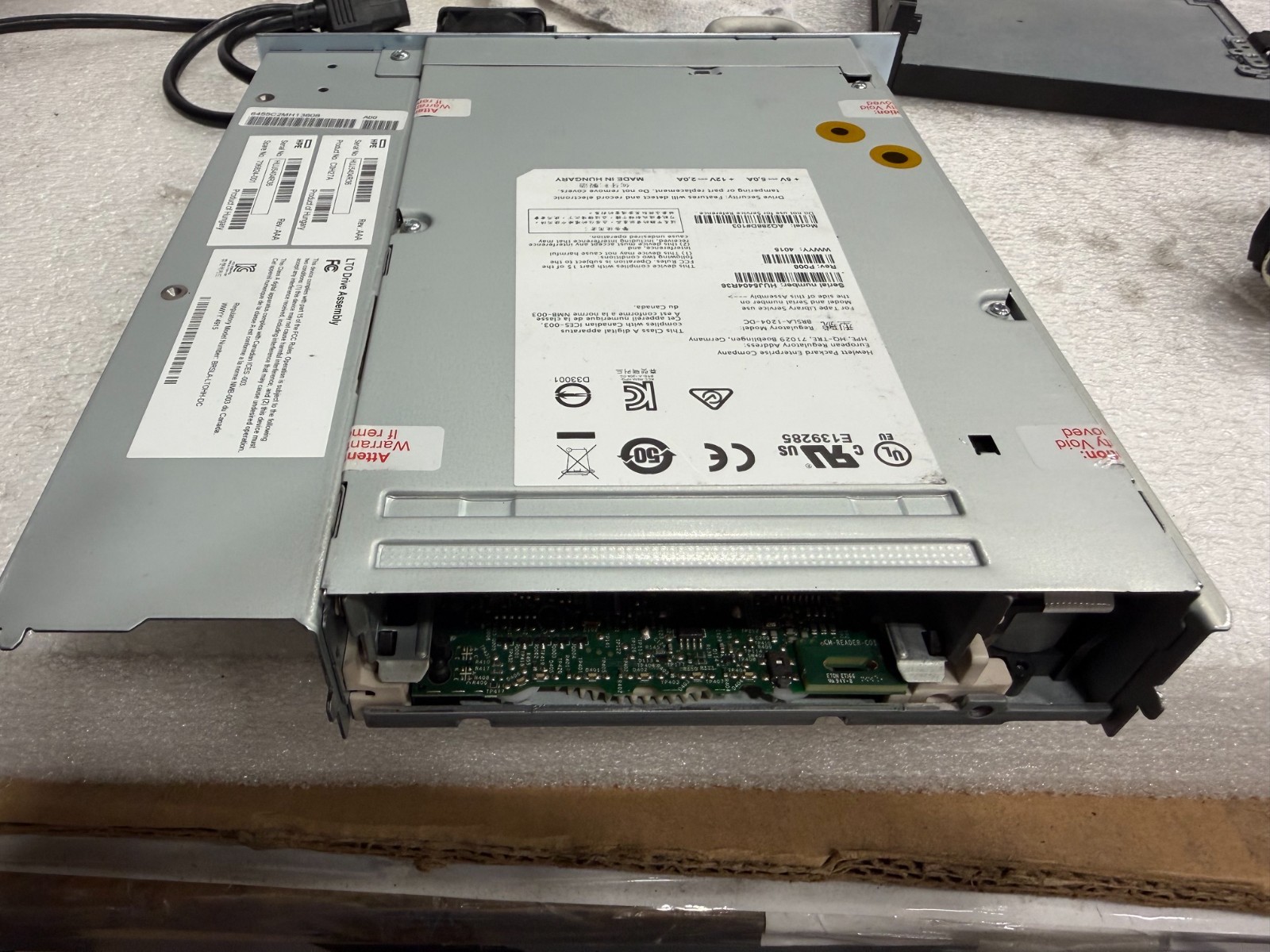 HP BRSLA-1204-DC LTO6 Ultrium Internal Tape Drive / 706824-001 / C0H27A Read
