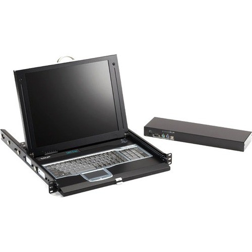 Black Box ServTray Complete 17" Single-Port KVM Module DVI VGA PS/2 or USB