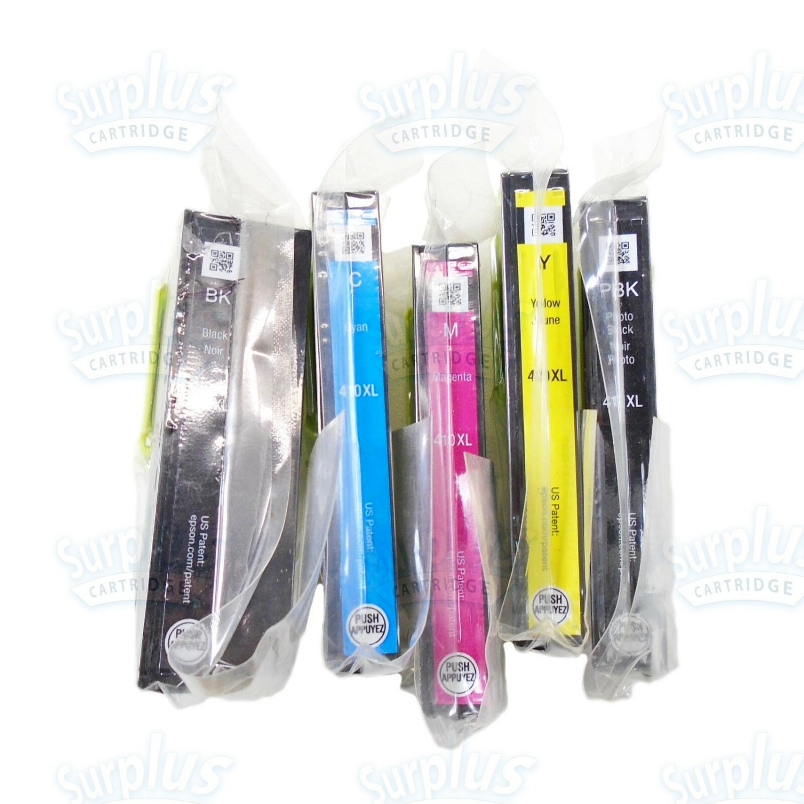 5pk Genuine Epson 410XL High Yield Black & Color XP530 XP630 XP830 XP640 XP635