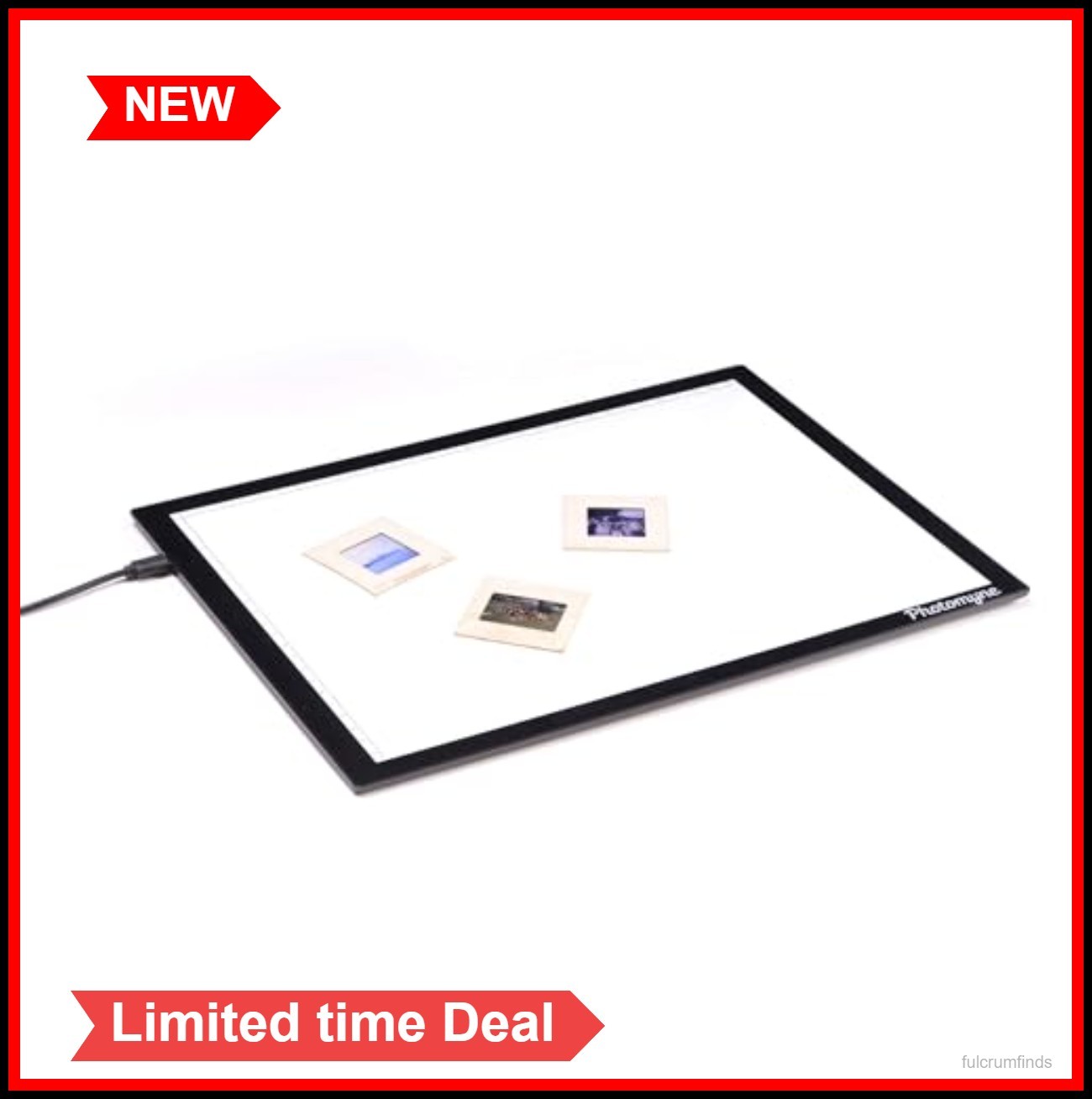 A4 LED Light Pad Slide Negative Film Scanner Viewer USB Powered Acrylic Tracing