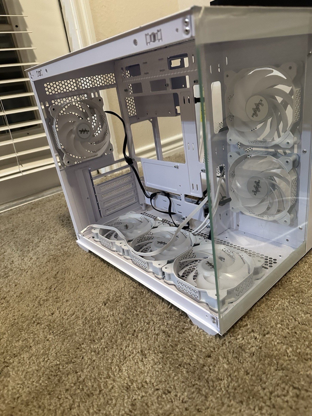 MUSETEX White ATX Desktop Computer Case