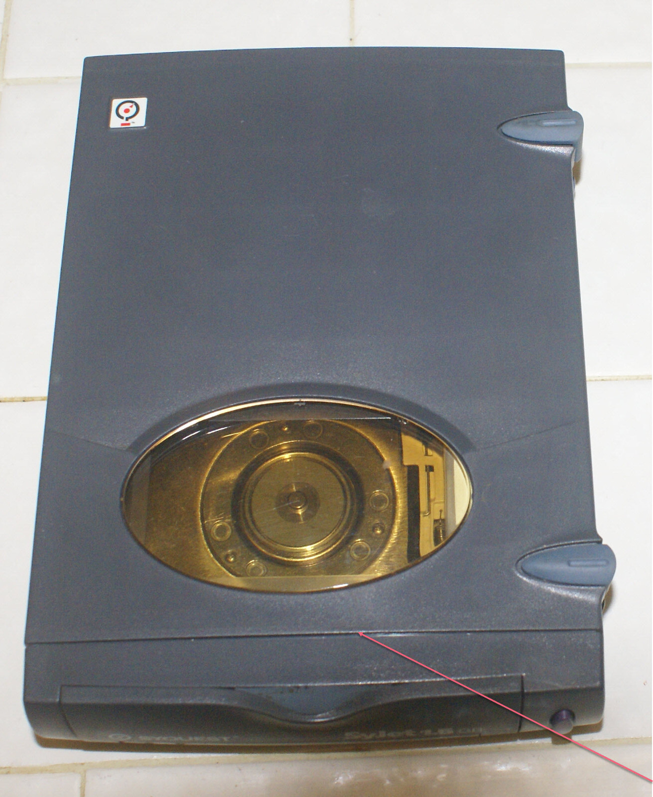 Vintage SyJet External Drive w/ Cable and Power Supply w/ two 1.5 GB Cartridges