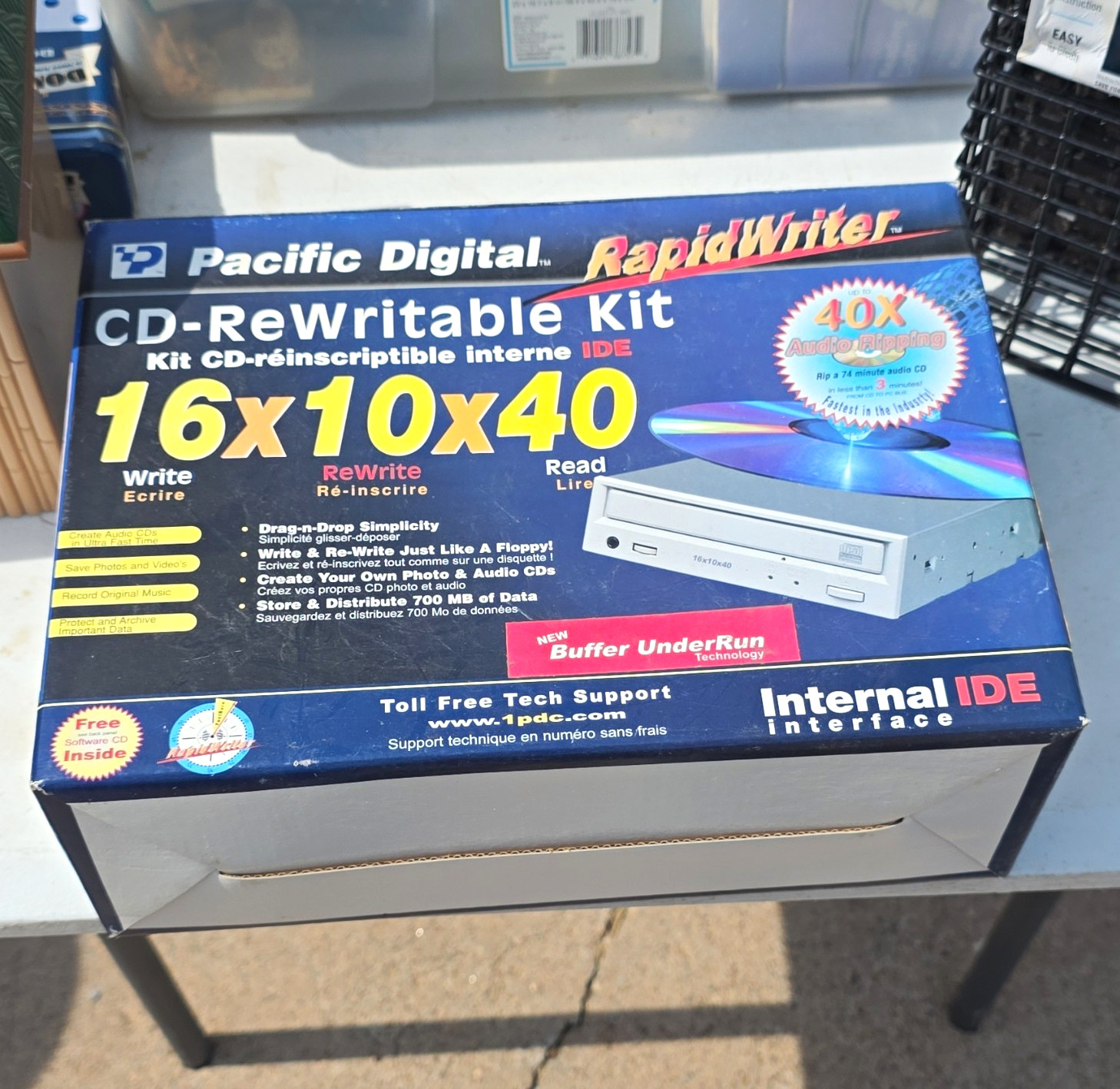 Pacific Digital RapidWriter 16x10x40 IDE Internal 5.25in CD-RW Drive U-30105