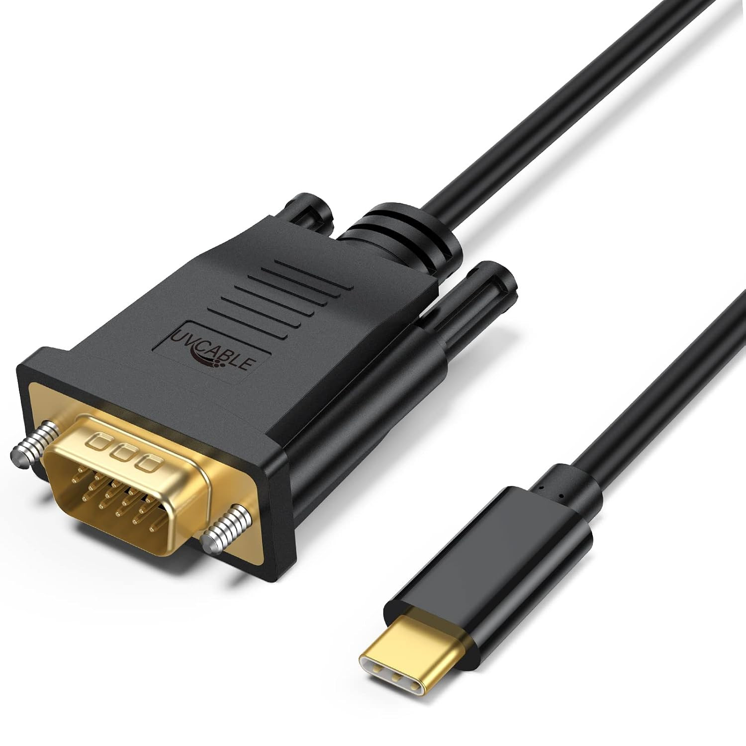 USB C to VGA Cable 3FT, Source Type-C to VGA Monitor Display Cable |