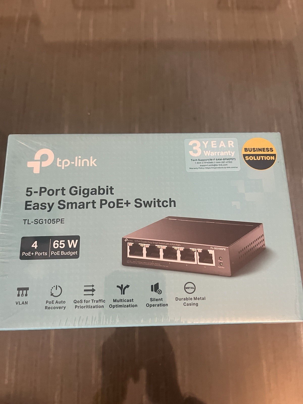 TP-Link TL-SG105PE 5 Port Gigabit Easy Smart PoE+ Ethernet Switch