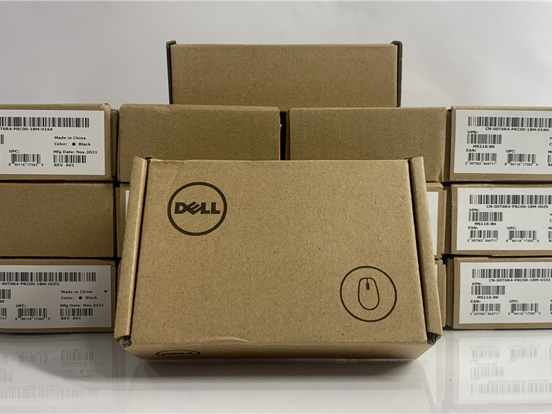 Dell MS116 BK Optical USB Mouse Lot of 14 New In Box