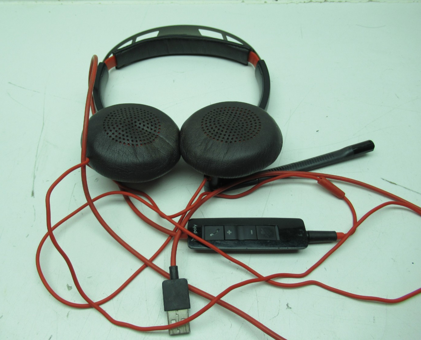 Poly Blackwire C5220T Wired Dual-Ear Stereo Headset With Boom Mic