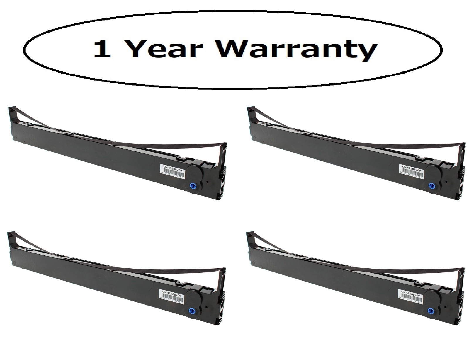 Compatible Oki Microline 8480 41708209 Printer Ribbon 4PK Black 25 M Characters