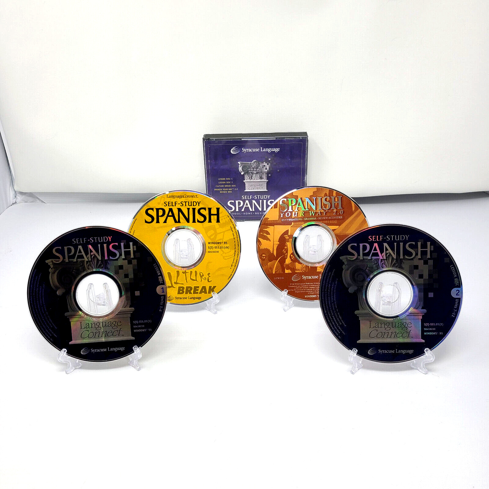 SYRACUSE LANGUAGE SPANISH SELF STUDY 4 CD SET : School, Home, Business, Travel