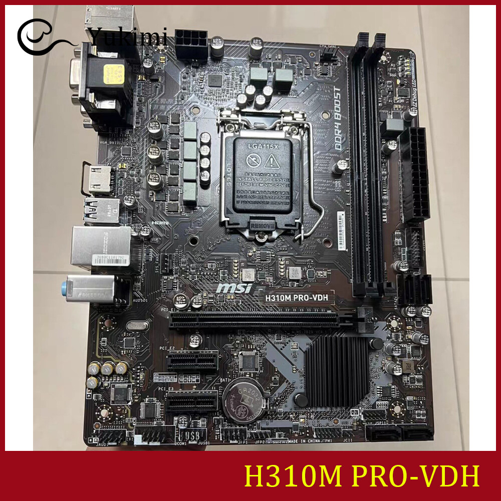 FOR MSI H310M PRO-VDH DDR4*2 LGA1151 32GB HDMI VGA DVI-D Ｍotherboard Test OK