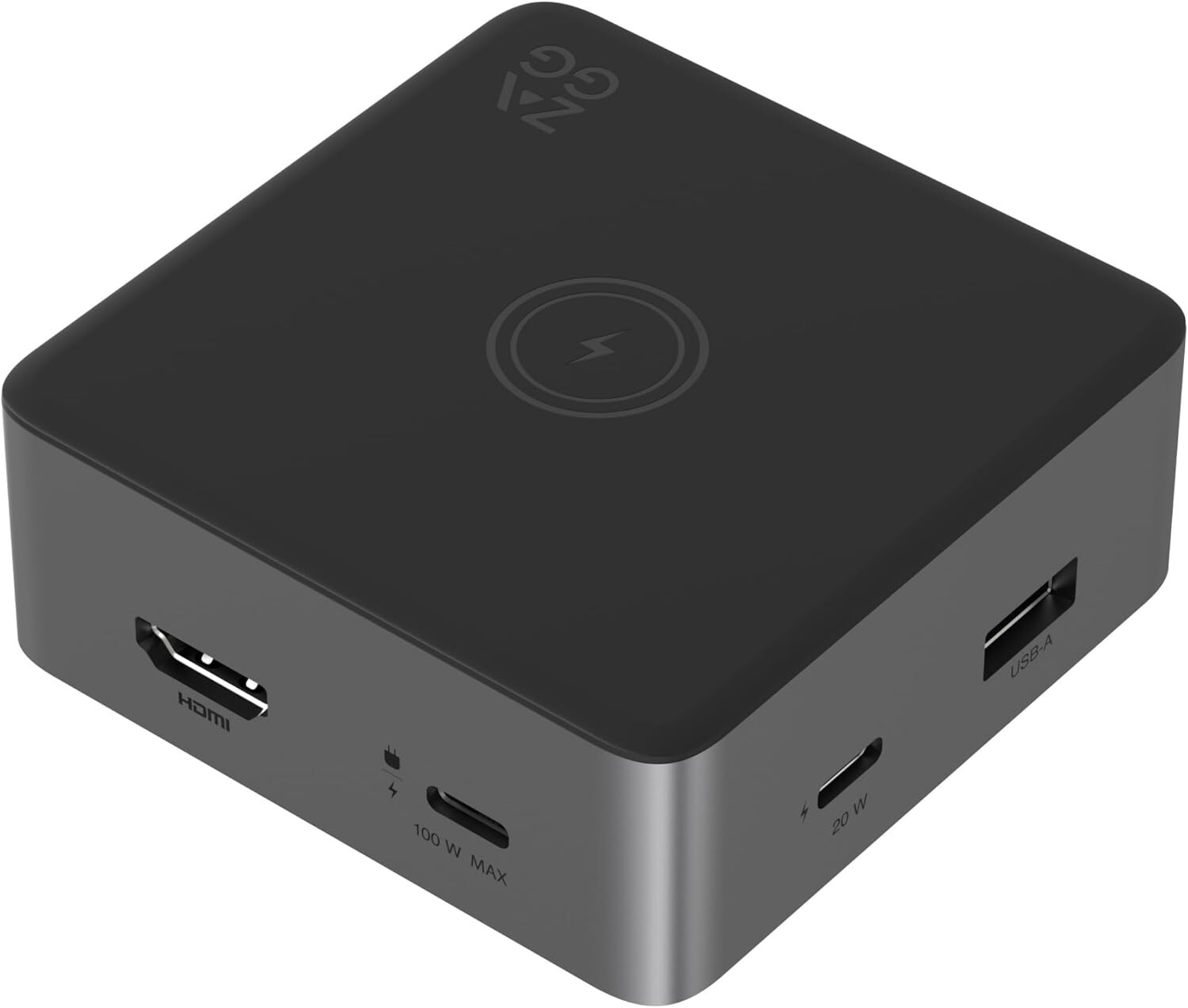 New - ZAGG 4-Port Hub with Wireless Charging - USB-C PD 100W, HDMI 4K, USB-A