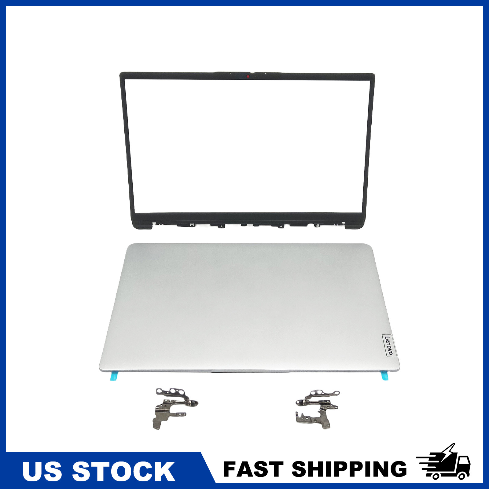 New LCD Rear Cover A+B Hinge Set for Lenovo IdeaPad 1 15ADA7 15AMN7 Laptop US
