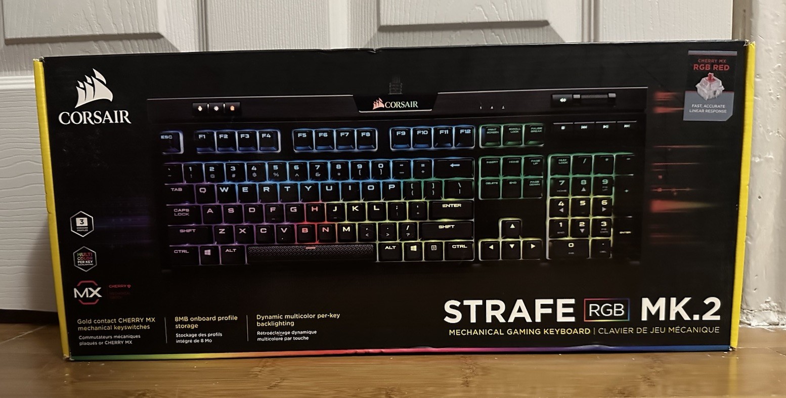 Corsair Strafe RGB MK.2 Mechanical Keyboard Cherry MX RGB Red