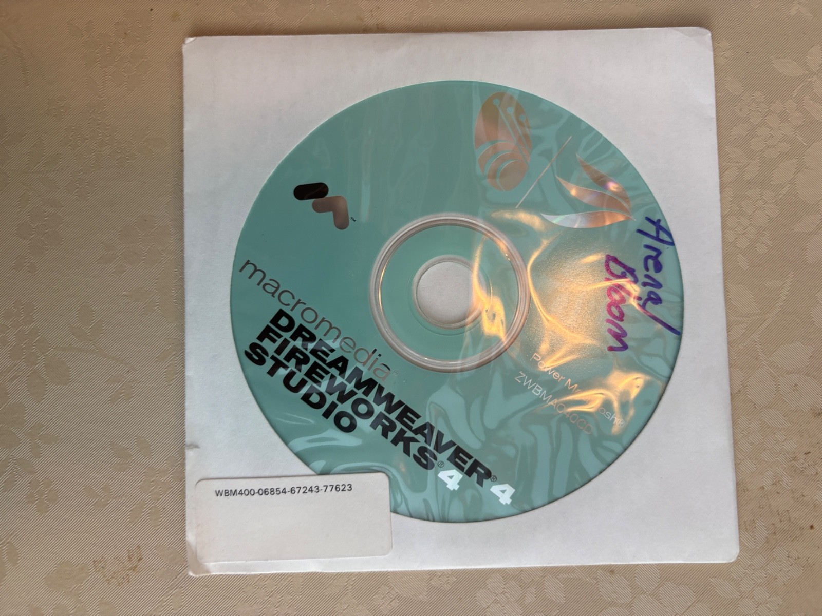 DREAMWEAVER 4 MACROMEDIA FIREWORKS 4 STUDIO POWER MACINTOSH ZWBMAC40CD