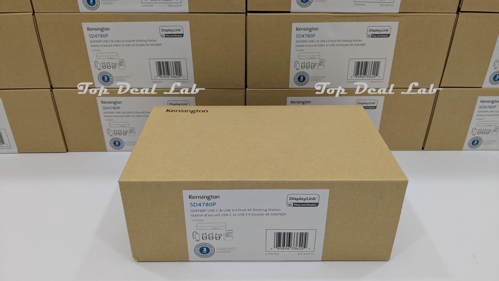 Kensington SD4780P USB-C & USB 3.0 Dual 4K Docking Station K33620NA - New In Box