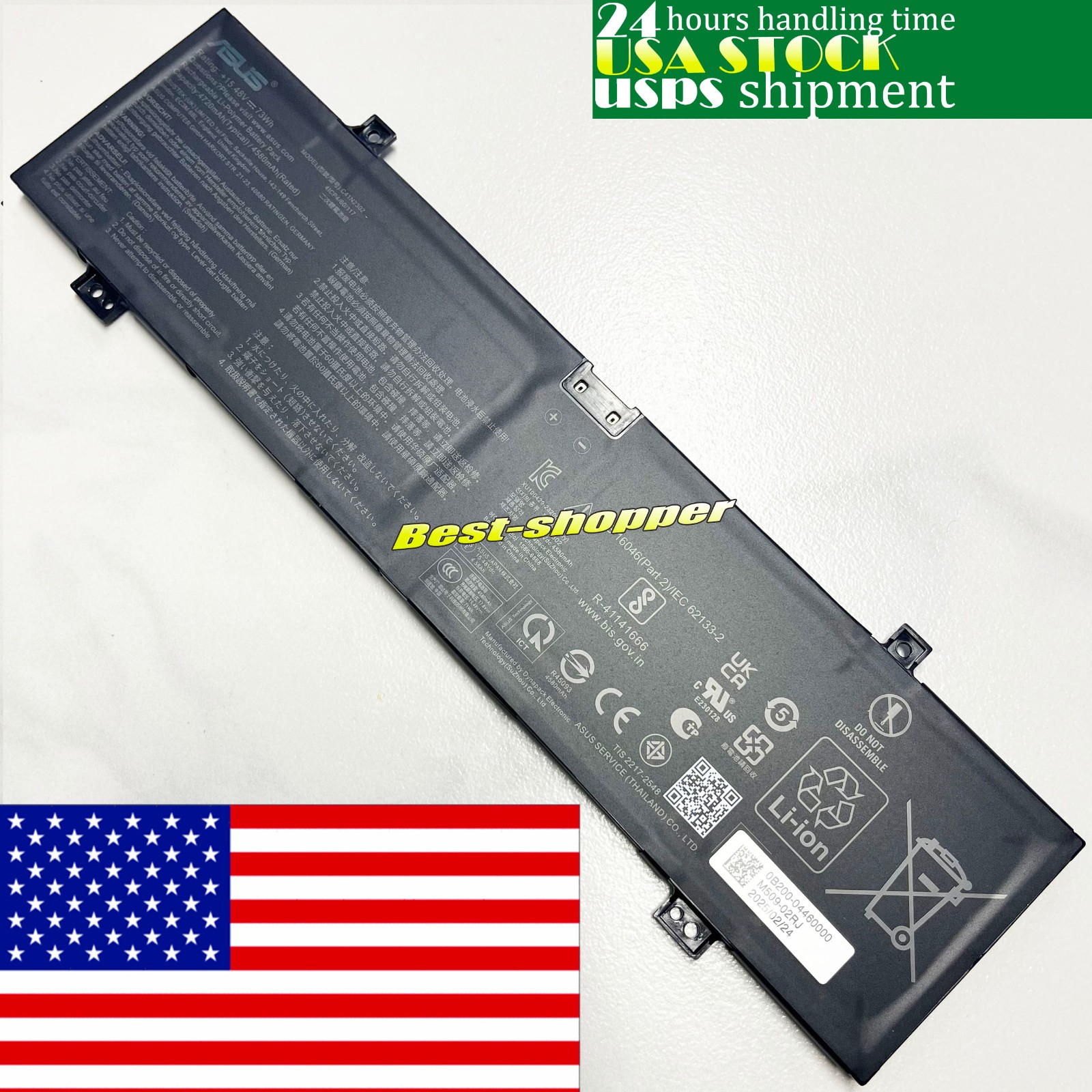 New Genuine C41N2302 battery For Asus ROG Zephyrus G14 2024 GA403 TUF Gaming A14