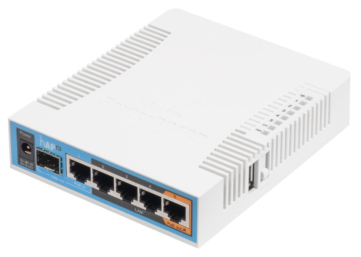 MikroTik New hAP ac RB962UIGS-5HACT2HNT-US Dual Band 3x3 802.11n/ac Access Point
