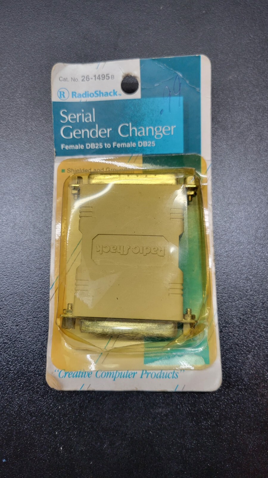 NOS Radio Shack Serial Gender Changer 26-1495b Female DB25 To Female DB25