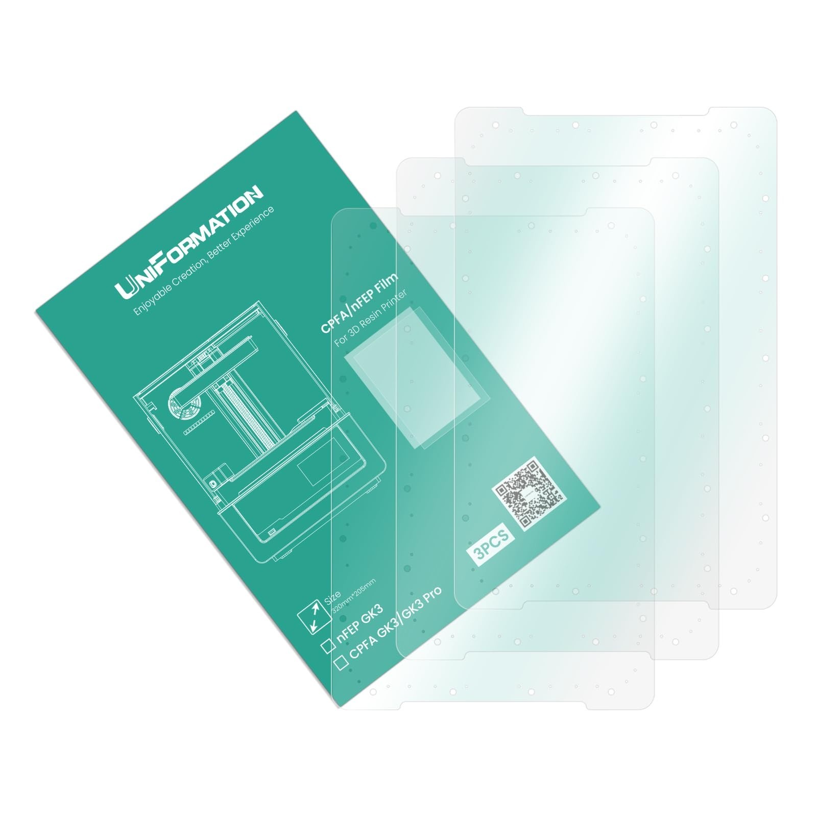 UniFormation GK3 Pro CPFA Release Film Upgraded Version 2.0 3-Pack