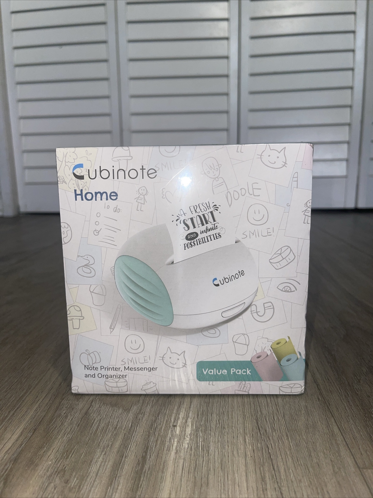 Cubinote Home Note Printer, Messenger and Organizer Model CHG2 Green New Sealed