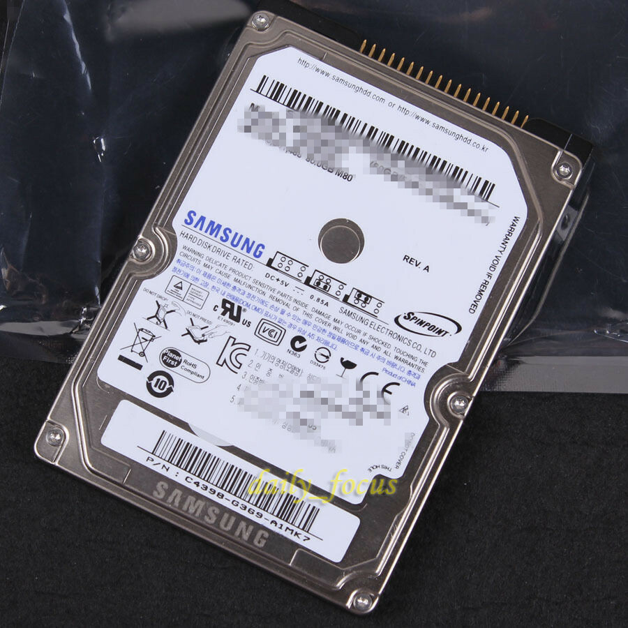 Samsung 80 GB 80GB PATA HDD 2.5"  5400 RPM IDE Laptop Hard Disk Drive