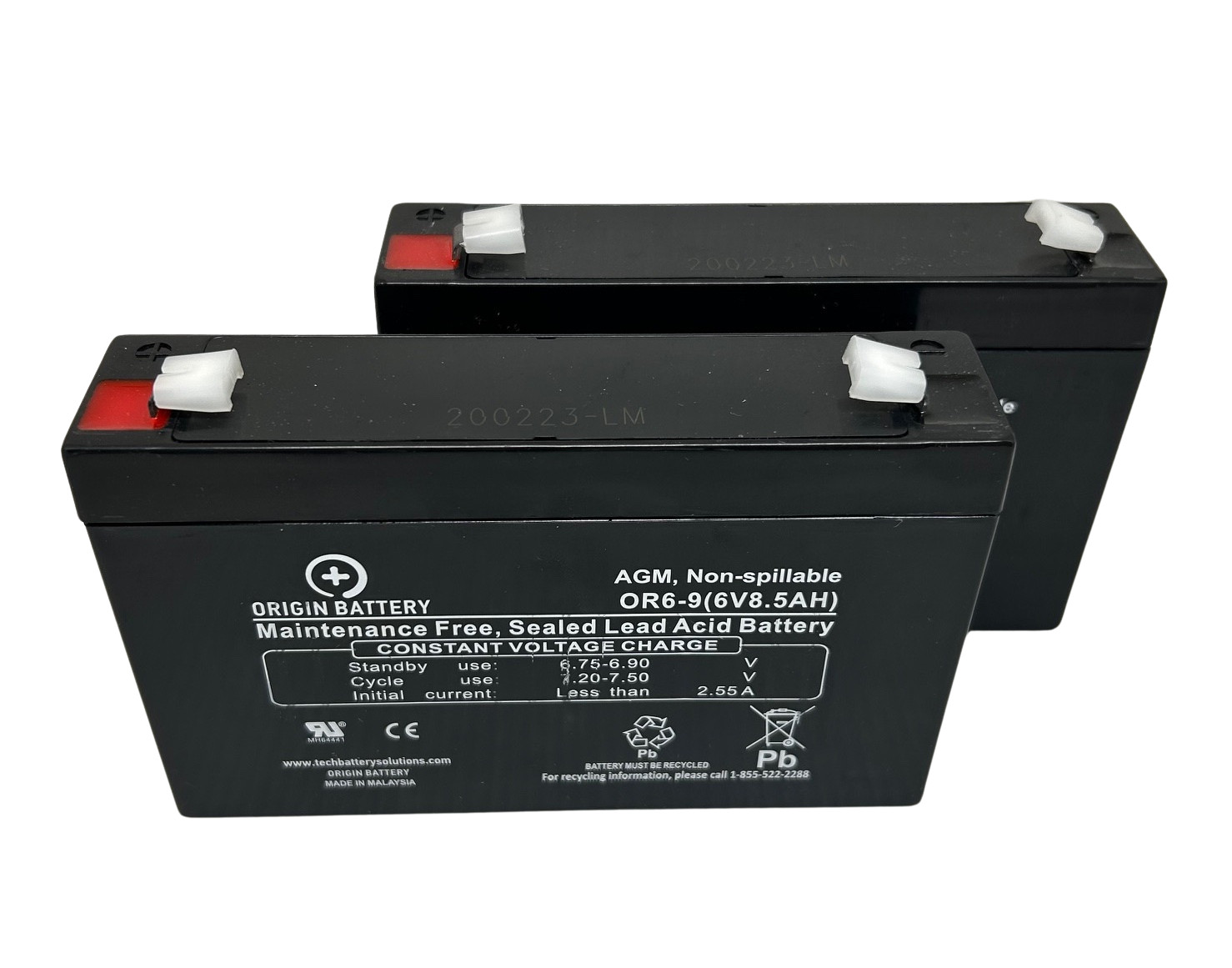 TrippLite SMART500RT1U UPS Battery Kit 6V 9AH SLA Batteries RBC62-1U Replacement