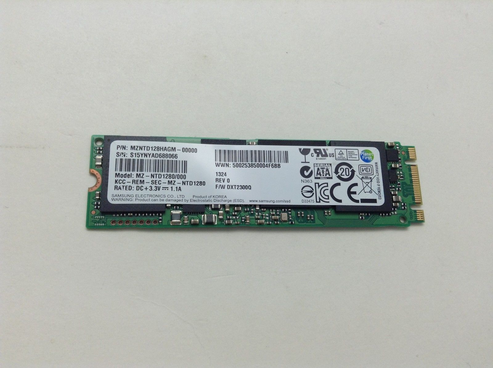 Samsung 128G Solid State Drive SSD MZNTD128HAGM MZ-NTD1280/0L1  Laptop 