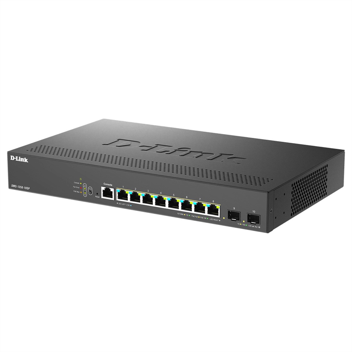 D-Link DMS-1250-10SP Switch L2+ Smart 8 x/1000/2.5G PoE++ 2 DMS-1250-10SP/E