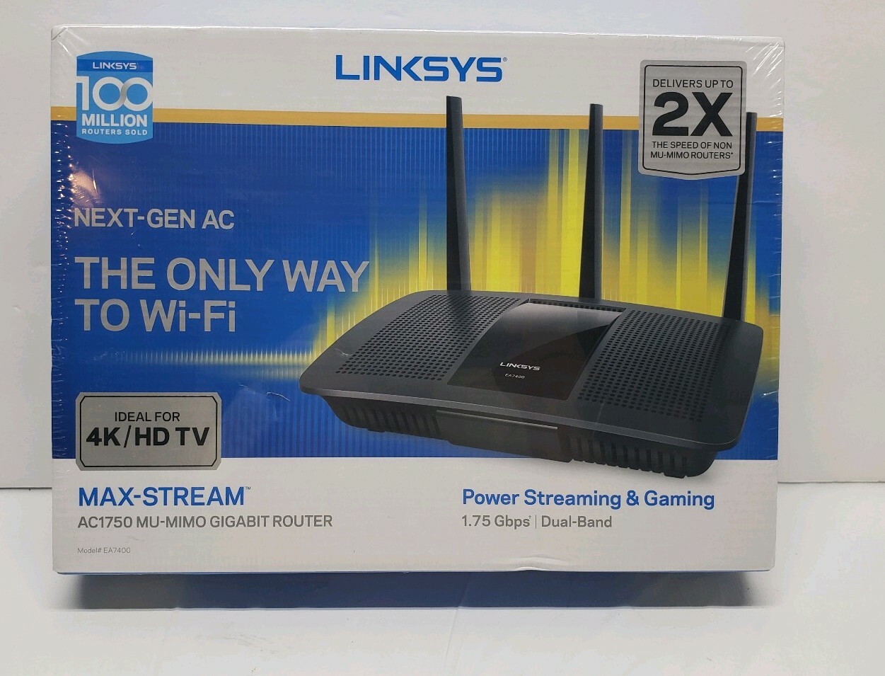 (BRAND NEW) LINKSYS AC1750 MU-MIMO EA7400 GIGABIT ROUTER NEXT-GEN AC MAX-STREAM