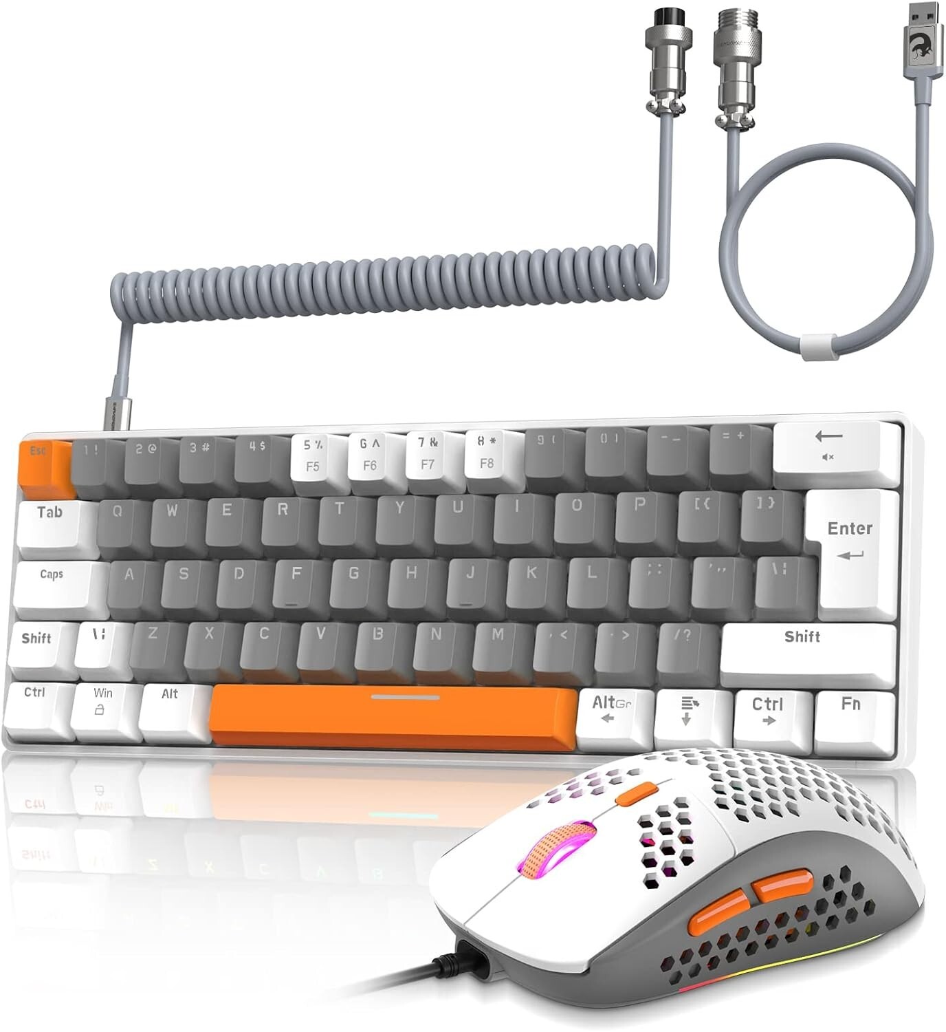ZIYOU LANG T60 Wired Mechanical Gaming Keyboard and Mouse Combo Mini Portable