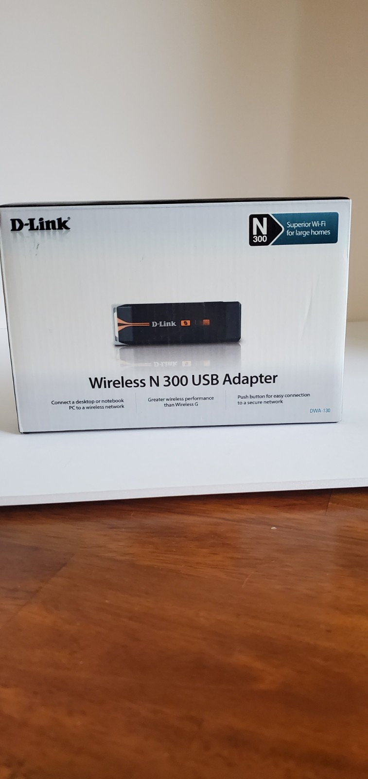 D-Link DWA-130 Wireless N-300 USB Adapter RangeBooster WiFi Network Windows/Mac
