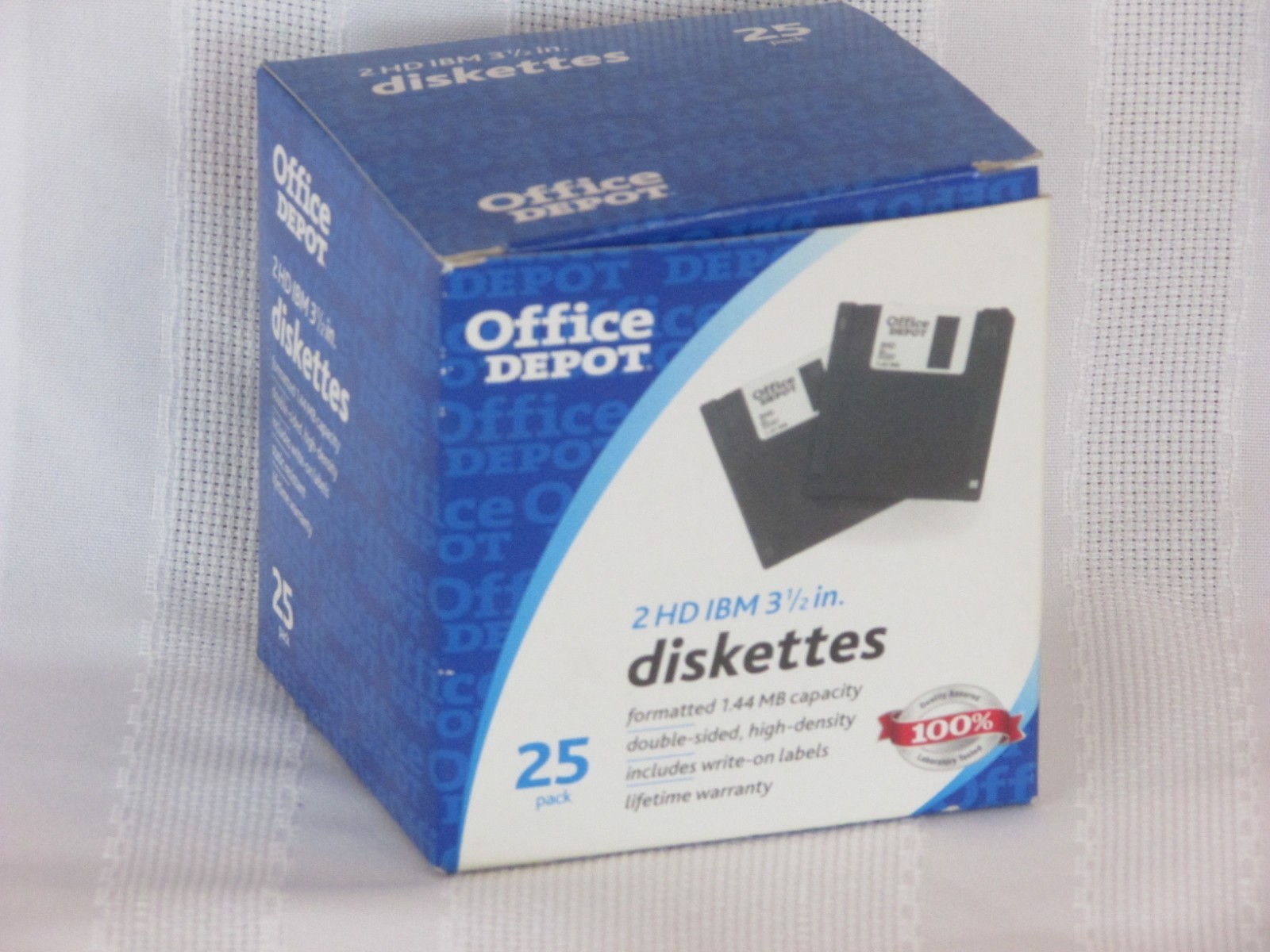 Office Depot 5.25 Diskettes Open Box Of 25 IBM Formatted