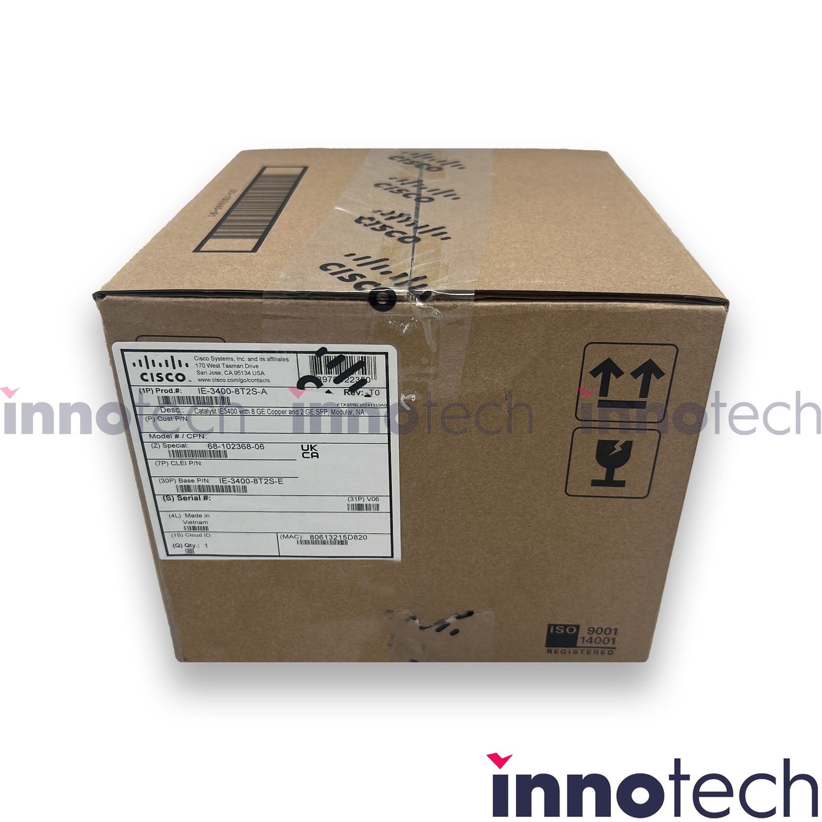 Cisco IE-3400-8T2S-A Industrial Ethernet Switch New Sealed