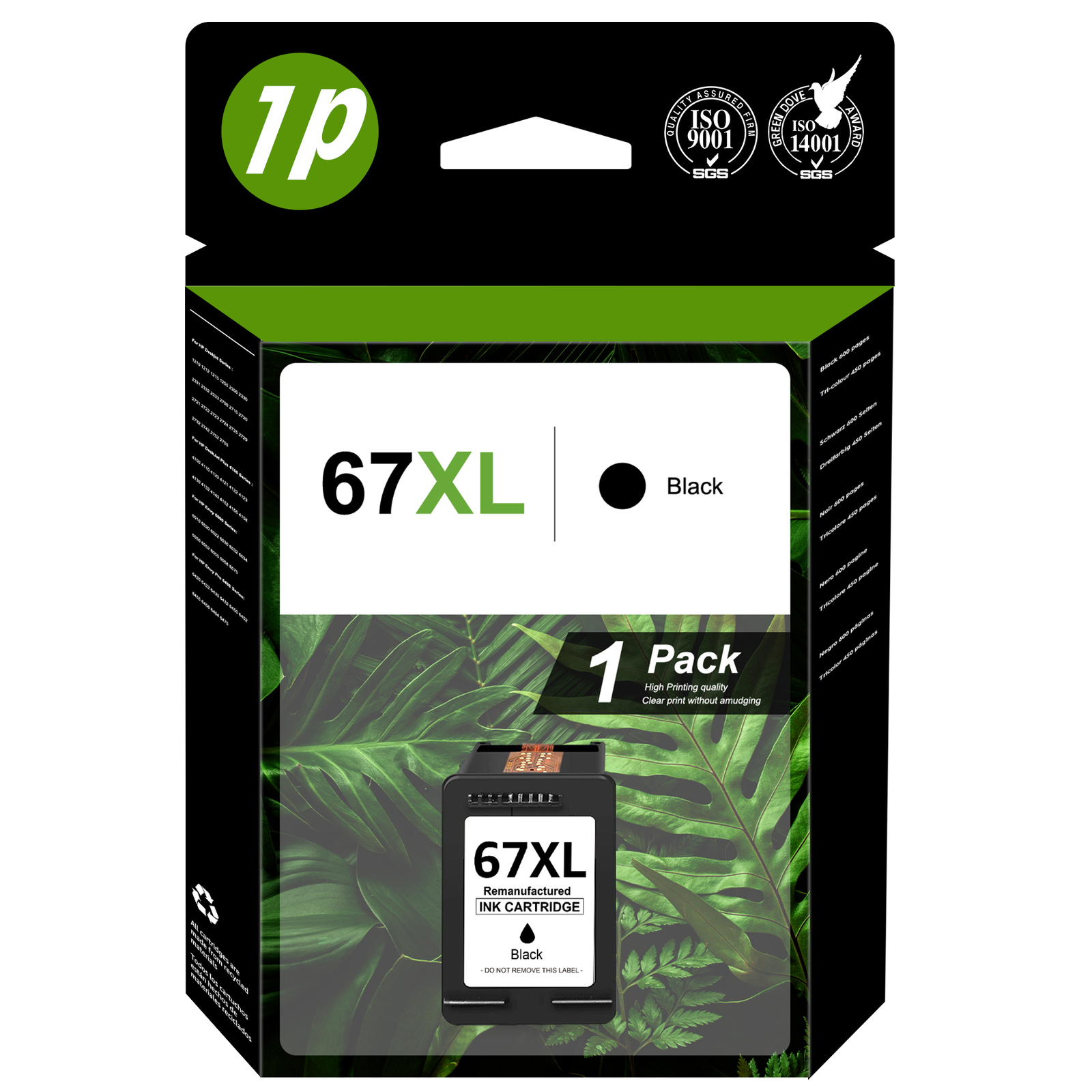 67XL Ink Cartridge for HP Ink 67 Deskjet 2700e 2752e 2755e 4155e Envy 6055e 6455