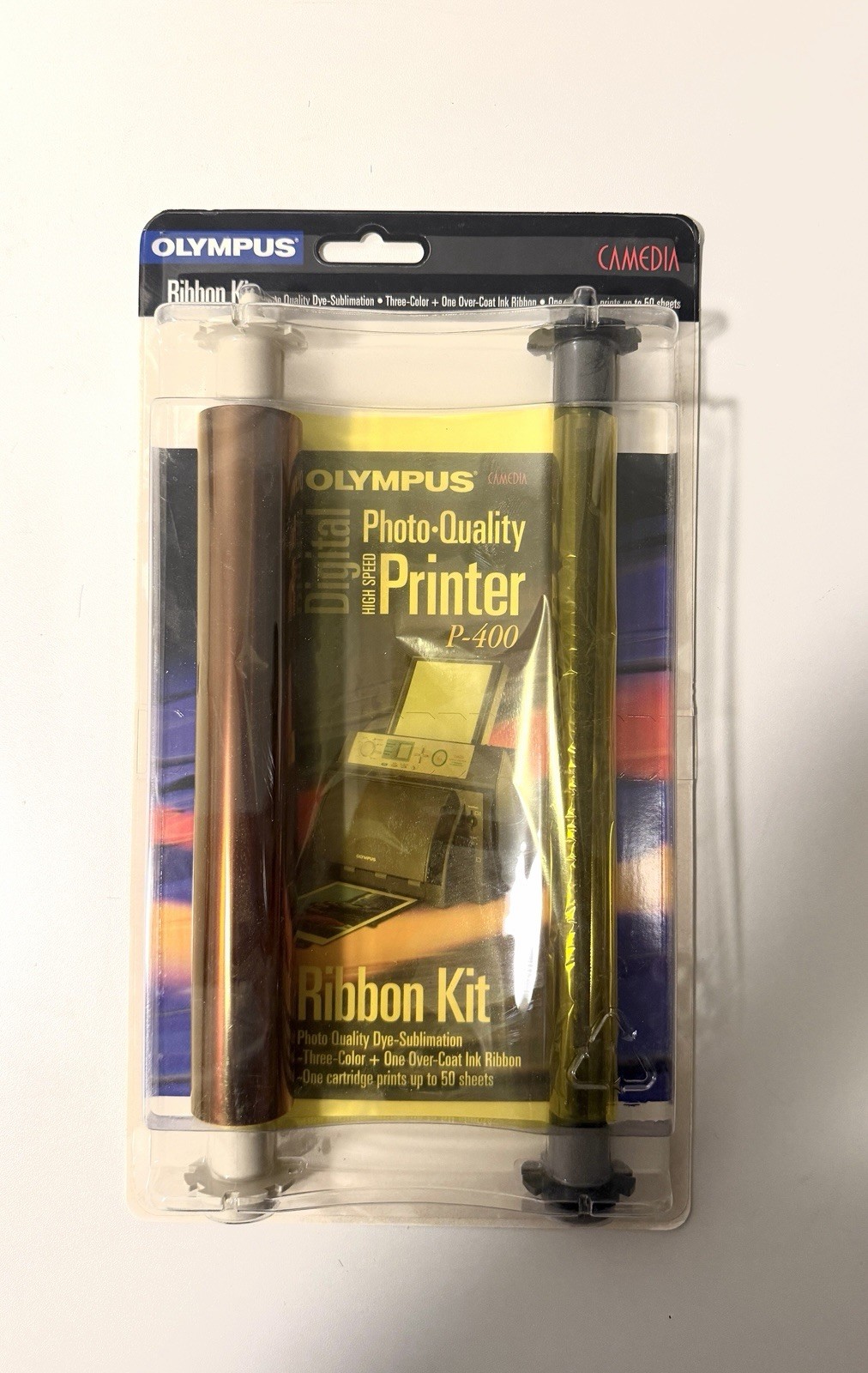 Olympus Camedia P-400 Ribbon Kit 200655 Dye Sublimation Printer NOS 50 Prints